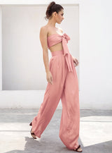 Dream Life Light Pink Changeable Top & Wide Leg Trousers Co-Ord - Fashion Genie Boutique