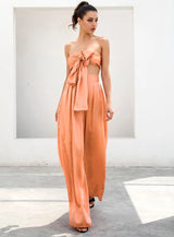 Dream Life Orange Changeable Top & Wide Leg Trousers Co-Ord - Fashion Genie Boutique