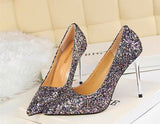 Till the Glitter Ends Multi High Heels - Fashion Genie Boutique