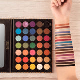 35 Color Eyeshadow Palette & 5 Brush Set - Fashion Genie Boutique