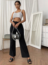 Count On You Rhinestone Chain Mail Crop Top - Fashion Genie Boutique