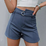 Get Shorty Blue High Waisted Shorts - Fashion Genie Boutique