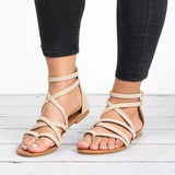 Vermont Brown PU Sandles - Fashion Genie Boutique