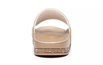 Cosmic Girl Rhinestone Embellished Sliders - Fashion Genie Boutique