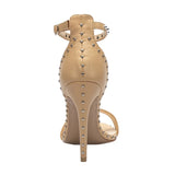 Rock Chic Black Studded Patent Stiletto Sandal - Fashion Genie Boutique