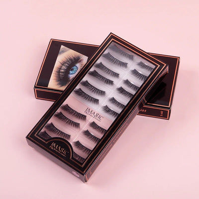 10 Pairs - Faux Mink False Eyelashes - Fashion Genie Boutique