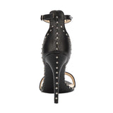 Rock Chic Black Studded Patent Stiletto Sandal - Fashion Genie Boutique