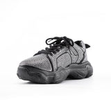 Sparkle Days Black Crystal Embellished Trainers - Fashion Genie Boutique