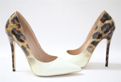 Rebel Affair Brown Leopard Print Stiletto Court Shoe - Fashion Genie Boutique