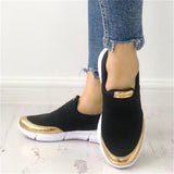 Golden Daze Black Slip On Trainer - Fashion Genie Boutique