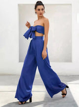 Dream Life Blue Changeable Top & Wide Leg Trousers Co-Ord - Fashion Genie Boutique