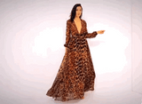 Wow Effect Brown Leopard Dipped Hem Playsuit - Fashion Genie Boutique