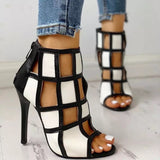 Thrillers Black & White Stiletto Heels - Fashion Genie Boutique