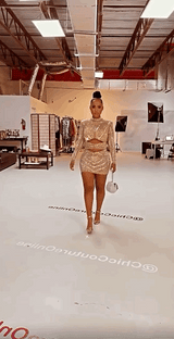 Farrah Nude Rhinestone Embellished Mesh Long Sleeve Mini Dress - Fashion Genie Boutique