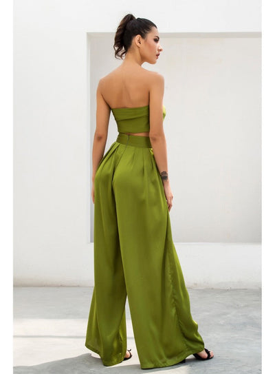 Dream Life Green Changeable Top & Wide Leg Trousers Co-Ord - Fashion Genie Boutique