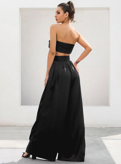 Dream Life Black Changeable Top & Wide Leg Trousers Co-Ord - Fashion Genie Boutique