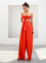 Dream Life Red Changeable Top & Wide Leg Trousers Co-Ord - Fashion Genie Boutique