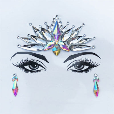 Festival Face Rhinestone Jewels Set - Fashion Genie Boutique