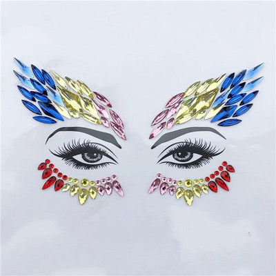 Festival Face Rhinestone Jewels Set - Fashion Genie Boutique