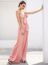 Dream Life Light Pink Changeable Top & Wide Leg Trousers Co-Ord - Fashion Genie Boutique