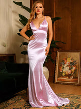Elegantly Blissful Pink Slinky Maxi Dress - Fashion Genie Boutique