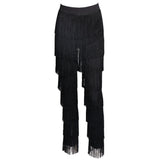 Ava Fringe High Waisted Trousers - Fashion Genie Boutique