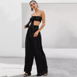 Dream Life Black Changeable Top & Wide Leg Trousers Co-Ord - Fashion Genie Boutique