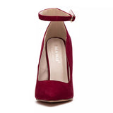 Run For Money Burgundy Stiletto Heels - Fashion Genie Boutique