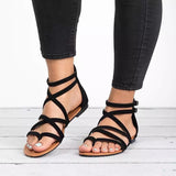 Vermont Brown PU Sandles - Fashion Genie Boutique