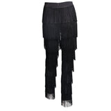 Ava Fringe High Waisted Trousers - Fashion Genie Boutique