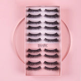 10 Pairs - Faux Mink False Eyelashes - Fashion Genie Boutique