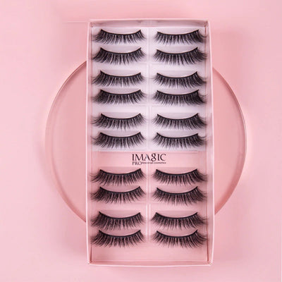 10 Pairs - Faux Mink False Eyelashes - Fashion Genie Boutique