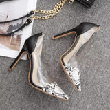 Fierce Thoughts Snake Print High Heel Shoes - Fashion Genie Boutique
