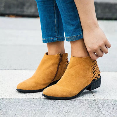 Britney Brown Chelsea Boots - Fashion Genie Boutique
