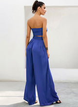 Dream Life Blue Changeable Top & Wide Leg Trousers Co-Ord - Fashion Genie Boutique