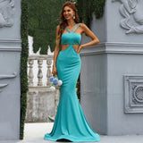 Sweet Evidence Green Cut Out Fishtail Dress - Fashion Genie Boutique