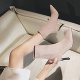 Party Gal Black Pointed High Heel Boots - Fashion Genie Boutique