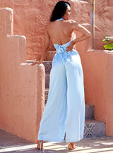 Dream Life Light Blue Changeable Top & Wide Leg Trousers Co-Ord - Fashion Genie Boutique