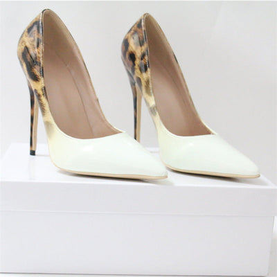 Rebel Affair Brown Leopard Print Stiletto Court Shoe - Fashion Genie Boutique