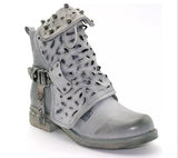 Greatest Days Grey PU Leather Boots - Fashion Genie Boutique