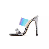 Flamenco Silver Stiletto High Heel Shoes - Fashion Genie Boutique