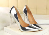 Chic Life Silver High Heel Pump Shoes - Fashion Genie Boutique