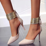 Bonnie Black Pointed Toe Stiletto Heels - Fashion Genie Boutique