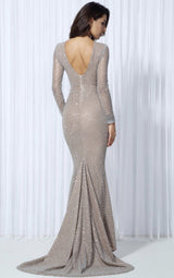 So Beautiful Glitter Long Sleeve Maxi Dress - Fashion Genie Boutique