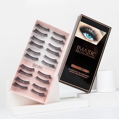 10 Pairs - Faux Mink False Eyelashes - Fashion Genie Boutique