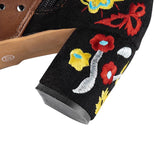 Texas Burgundy Embroidered Ankle Boot - Fashion Genie Boutique