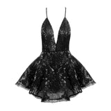 Weekend Cocktails Plunge Sequin Playsuit - Fashion Genie Boutique
