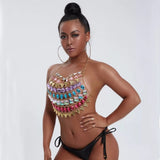 Beaded Beauty Rhinestone Chain Top - Fashion Genie Boutique