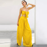 Dream Life Yellow Changeable Top & Wide Leg Trousers Co-Ord - Fashion Genie Boutique