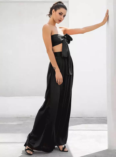 Dream Life Black Changeable Top & Wide Leg Trousers Co-Ord - Fashion Genie Boutique